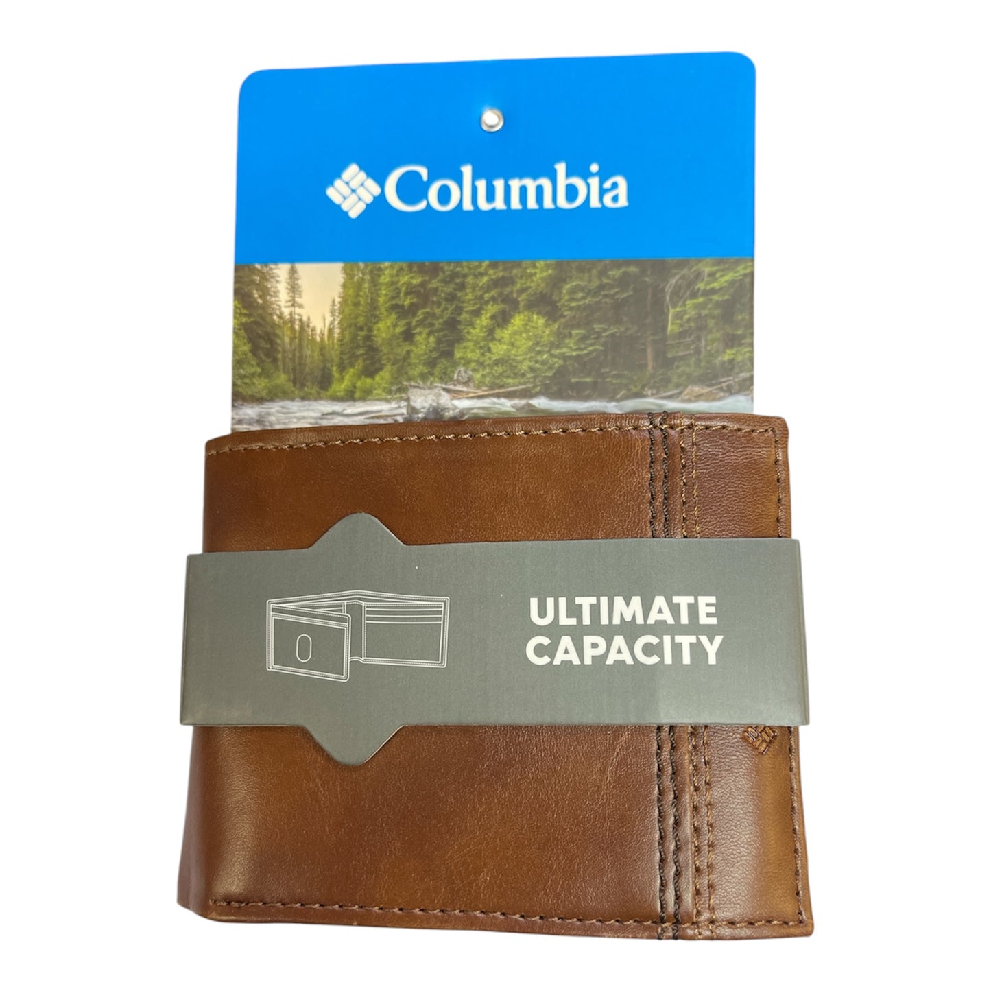 Columbia Men's rfid Security Blocking Traveler Wallet Tan Ultimate Capacity