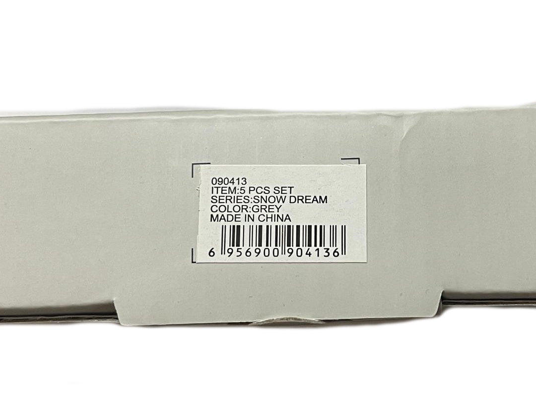 Quid Novi Flatware 5-Piece Set Snow Dream Grey Dots 5-Piece Cutlery Set