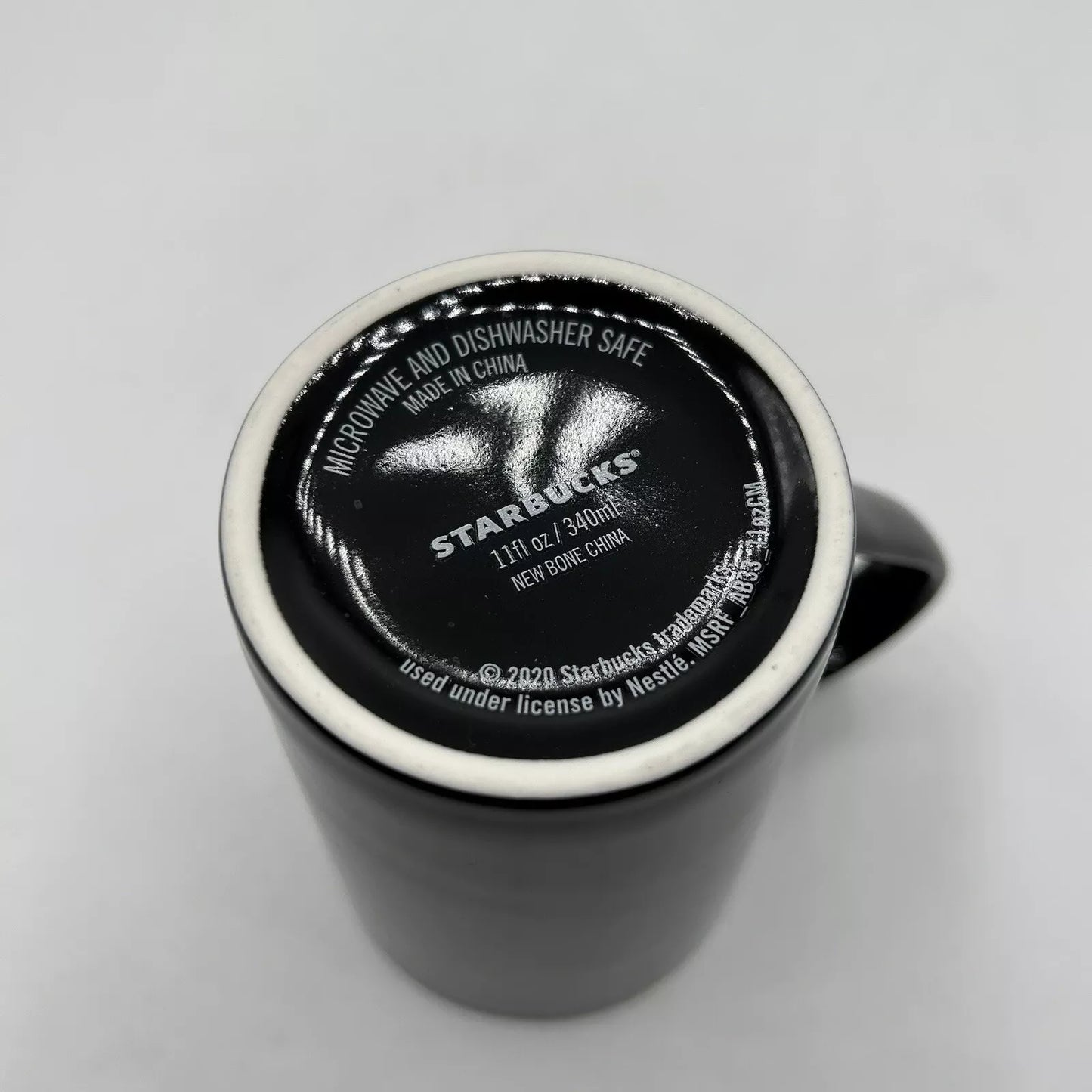 Starbucks Mug Black 2020 Ceramic Glossy Coffee Cup 11oz Trademark Logo NEW