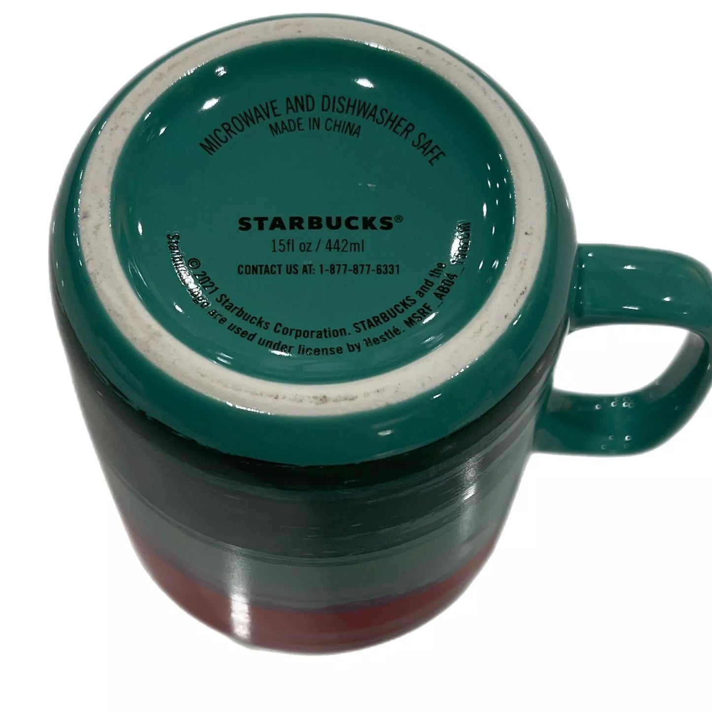 Starbucks "crayon" Mug 2021 15fl oz green red purple Brand New