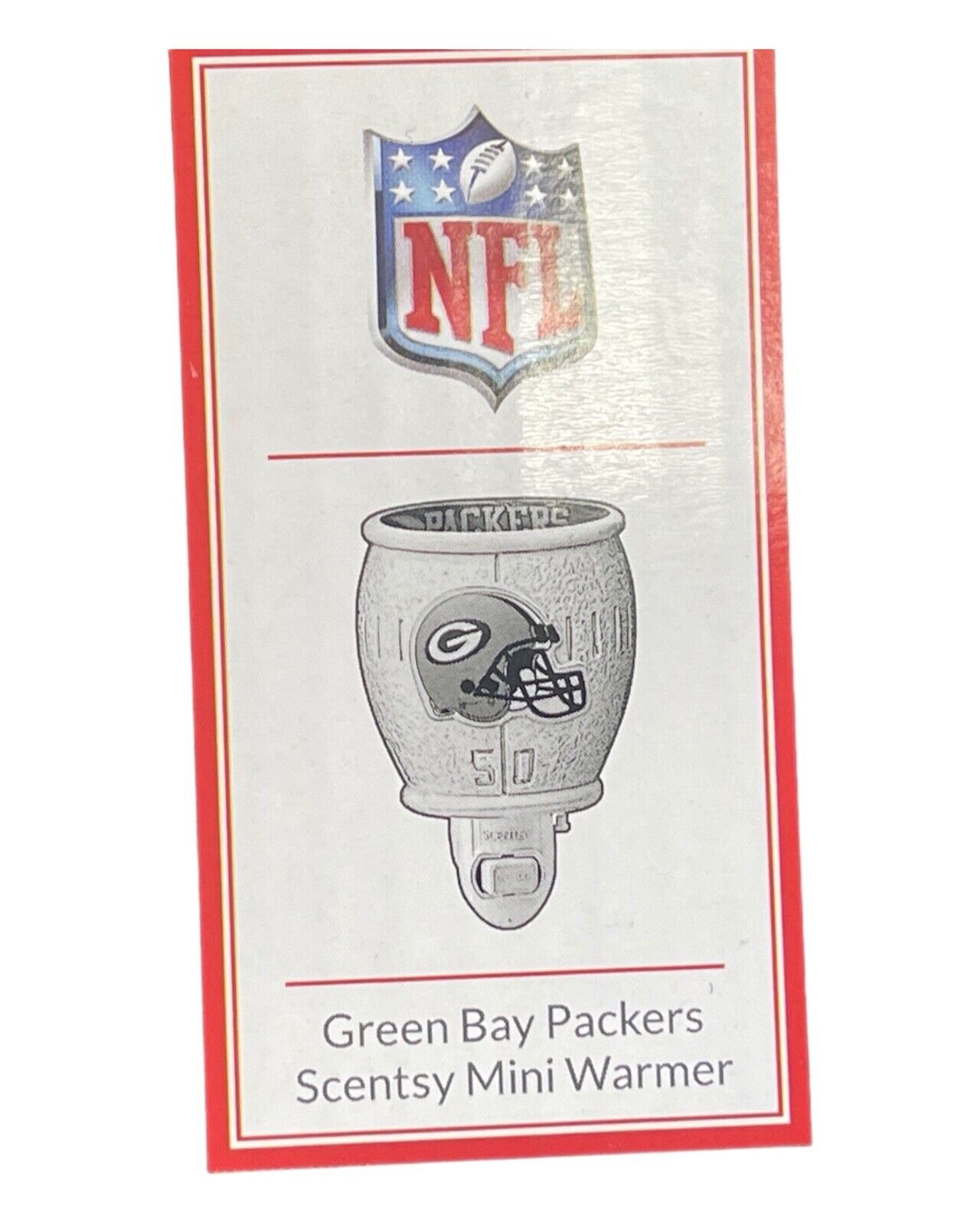 NFL Scentsy-Green Bay Packers Plug-In Mini Wax Warmer New w/ Gridiron Rush scent