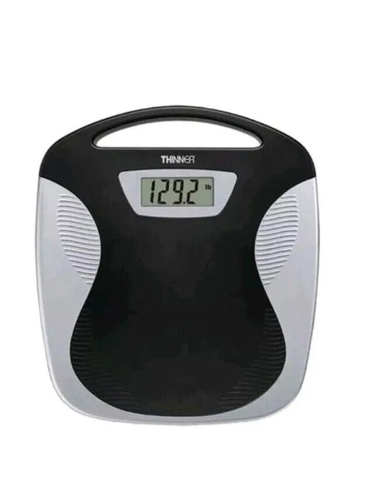 Conair Thinner Portable Digital Scale in Black/Silver Capacity 350lb TH280 NIB