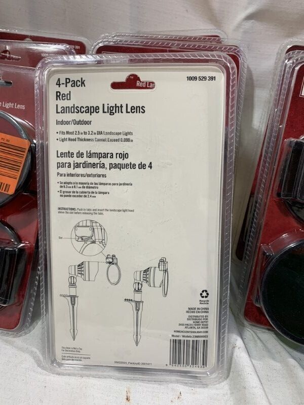 Home Accents Holiday - Landscape Light Lens - 2 packages  4 Red  4 Green