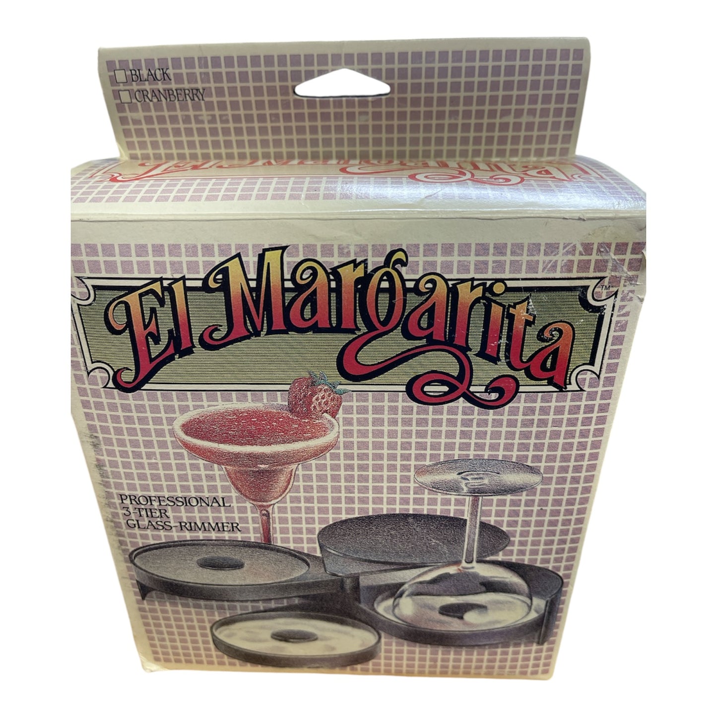 Jose Cuervo El Margarita Professional 3 Tier Glass Rimmer In Box Vintage 1988 Co Rect Co