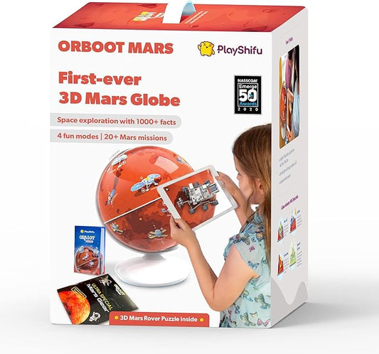 Interactive Science Kit - Orboot Mars (Globe + App) Explore Planet Mars | Educational Toys | Solar System Space Toys, STEM Toy & Gift for Kids Ages 6-12 Years (works with mobiles/tabs)