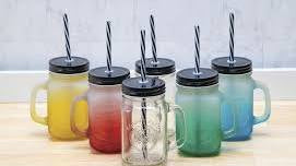 homemaker™ Mason Jars with Lids and Straws - 6 Pack