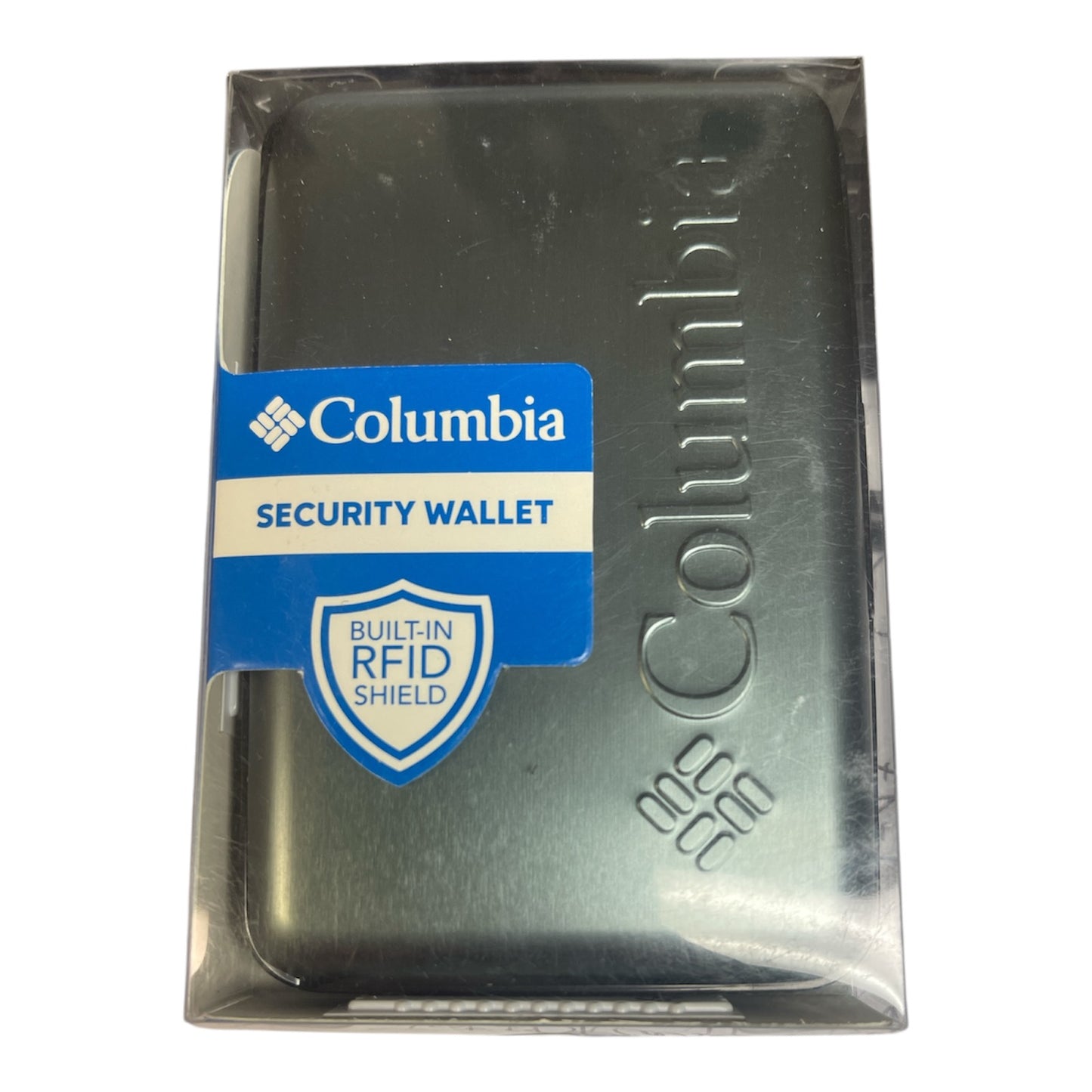 Columbia Black or Charcoal RFID Hard Security Card Wallet 41CO3018