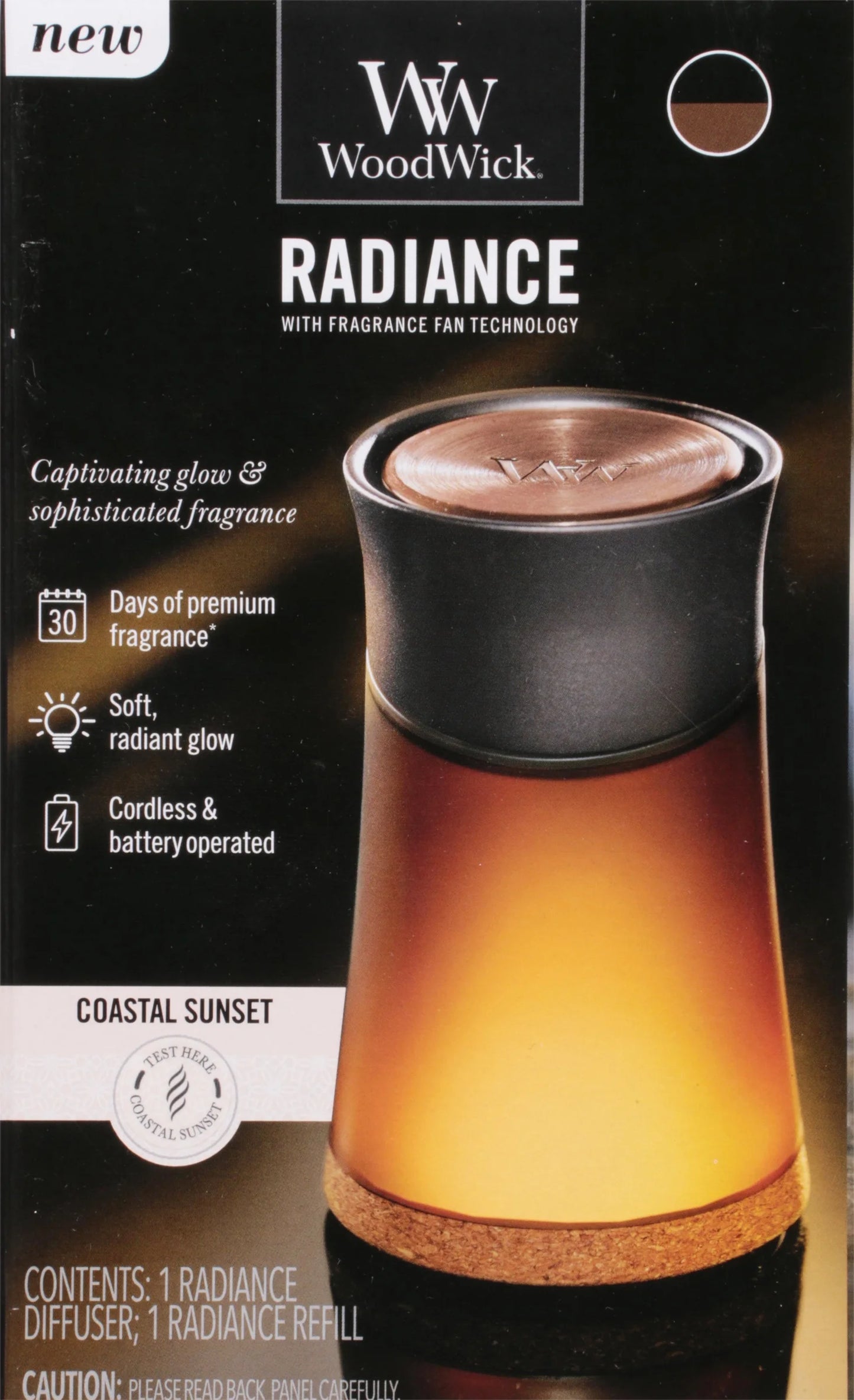 WoodWick - Radiance Cordless Diffuser Kit - Coastal Sunset By Yankee Candle