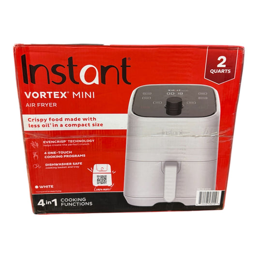 Instant Pot Vortex 2QT Mini Air Fryer, Small Air fryer that Crisps,Reheats,Bakes,Roasts for Quick Easy Meals,Includes over 100 In-App Recipes