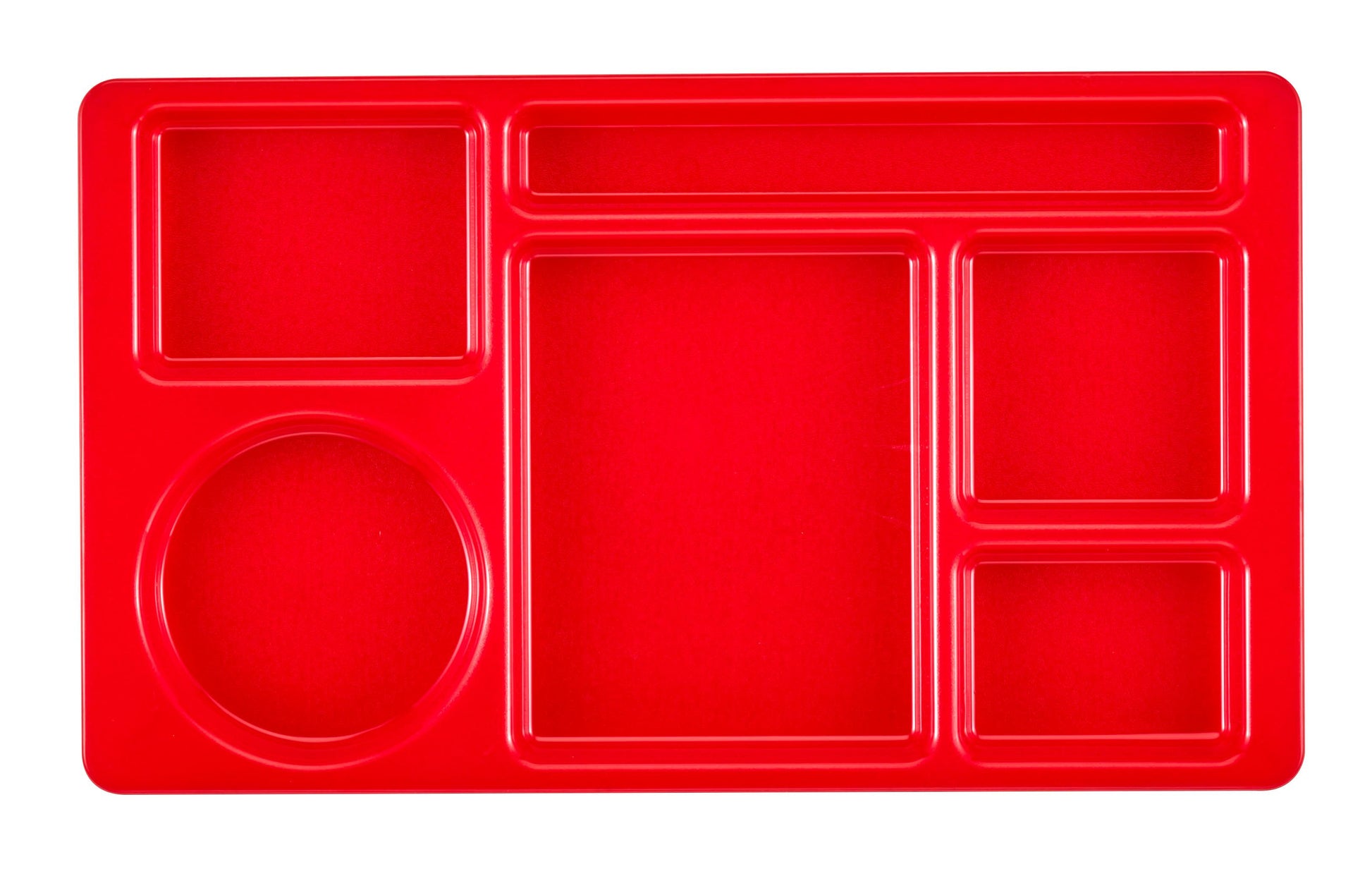 Cambro 915CW 10 Count Cafeteria Tray School Camwear® 2X2 8 3/4" X 15" Red