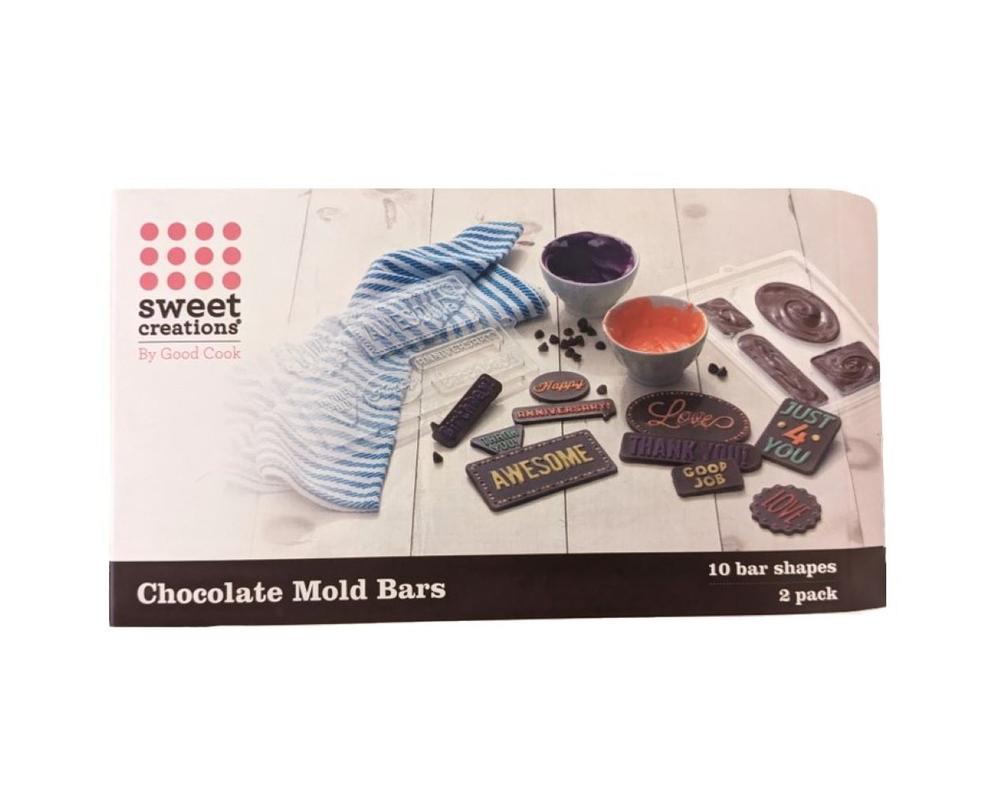 Sweet Creations® Chocolate Bar Molds by Good Cook Bradshaw International