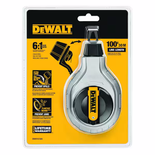 DeWalt DWHT47399 100 ft. 6:1 Chalk Reel