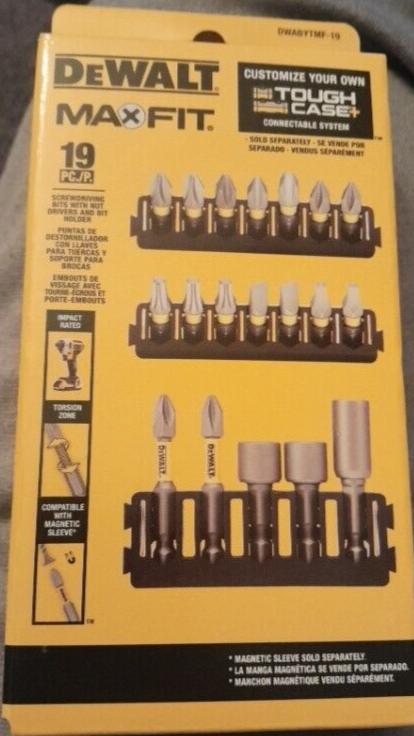 DEWALT MAXFIT 1 & 2 in. Screw Driving Bit Set 19 Pcs Nut Drivers/Bit Holder