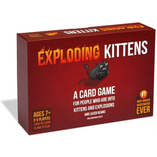 Exploding Kittens Original Edition Card Game Party Game, 15 Mins Ages 7 And Up, 2-5 Players