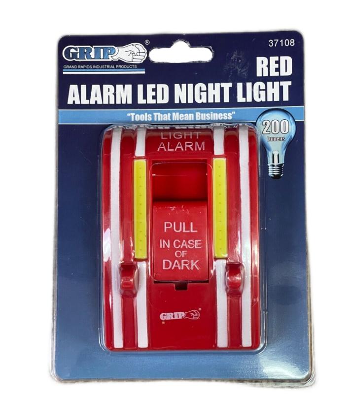 GRIP Red Alarm LED Night Light 200 Lumens by GRIP 37108 Cute Kids Room Play Room