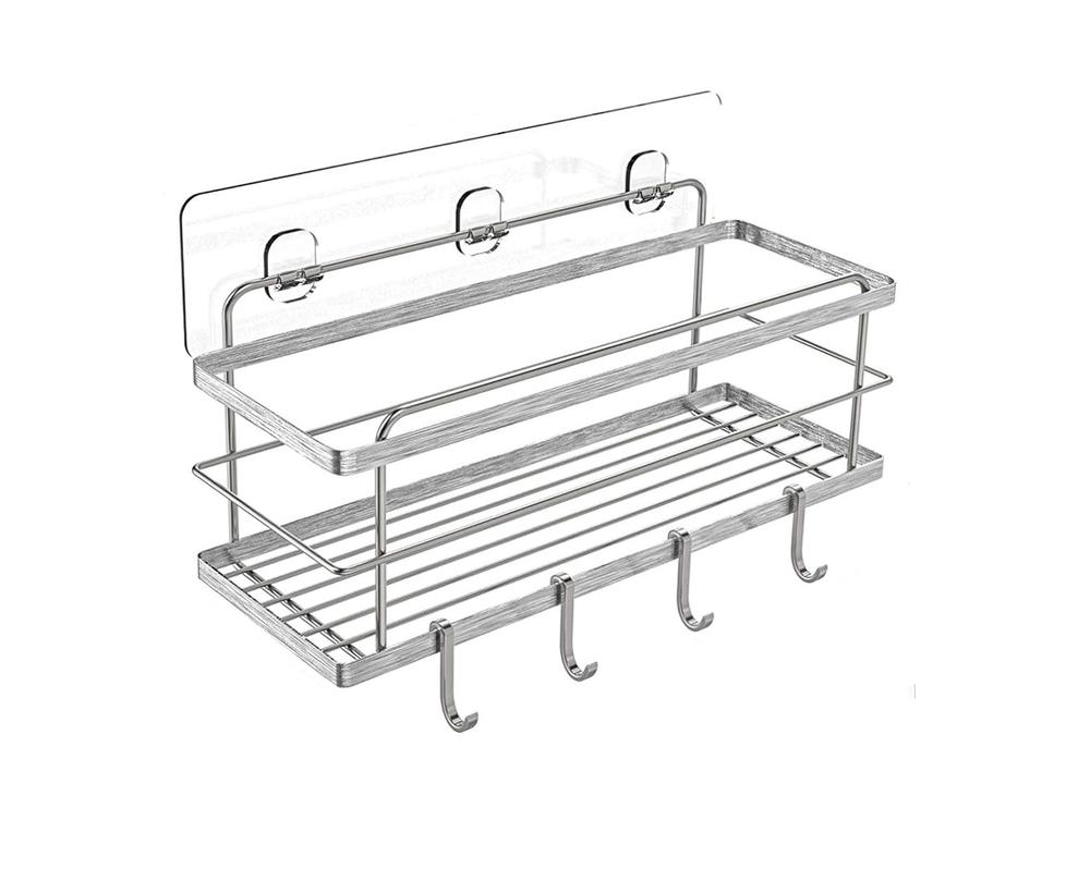 KINCMAX Polished Silver Shower Caddy Model Number: ZBS02S