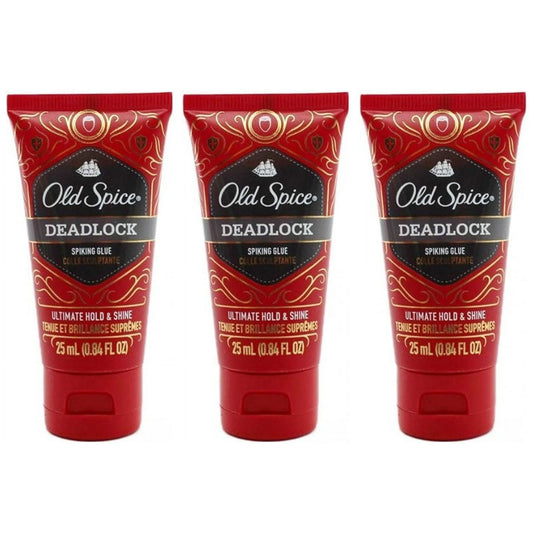 Old Spice Deadlock Spiking Glue, Travel Size.84 Ounces / 25 Ml (Pack of 3)