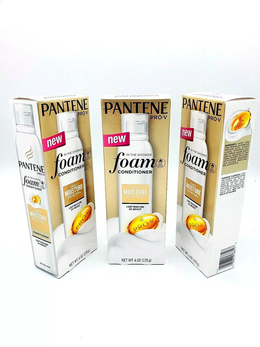 Lot of 3 Pantene Pro-V In the Shower Foam Conditioner 6 oz each NIB