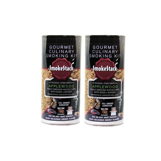 SmokeStack's 2-Pack Applewood Wood Chips Smoking Kits