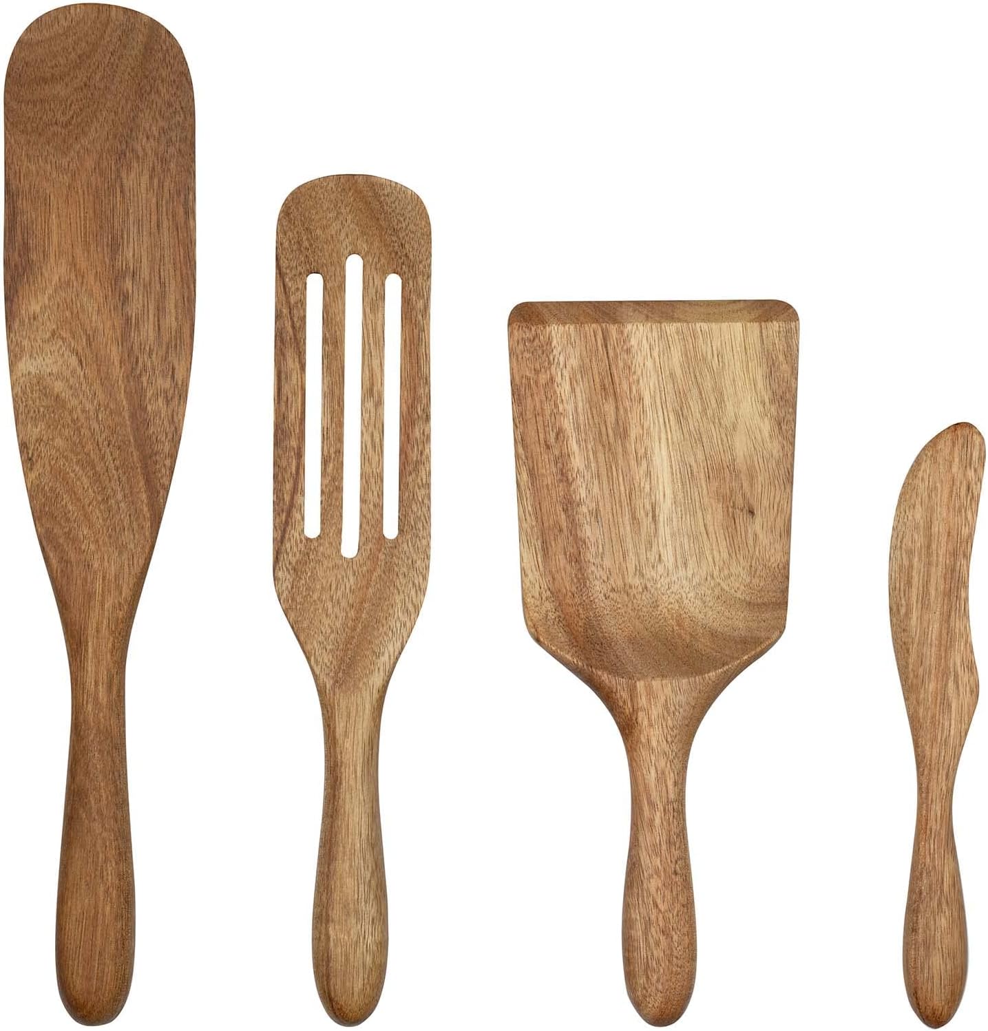 Mad Hungry 4-Piece Premium Acacia Wood Spurtle Set - Natural