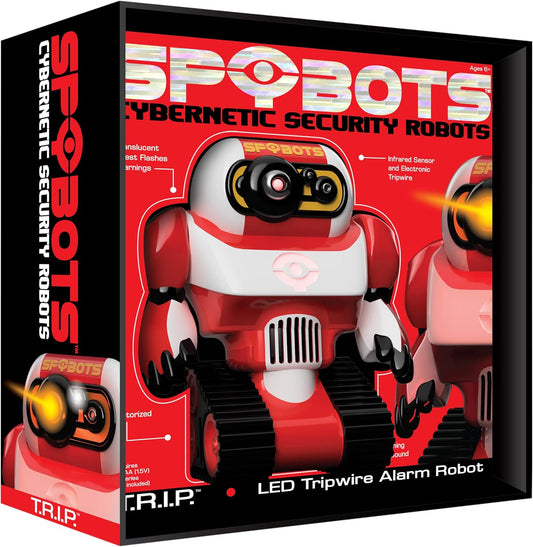 SpyBots Cybernetic Security Robots T.R.I.P. LED Tripwire Alarm Robot