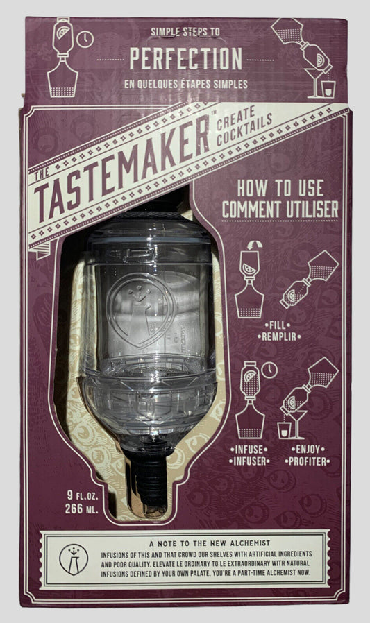 Prepara Tastemaker Craft Mixologist Liquor/Wine Infuser, 9 fl. oz, clear