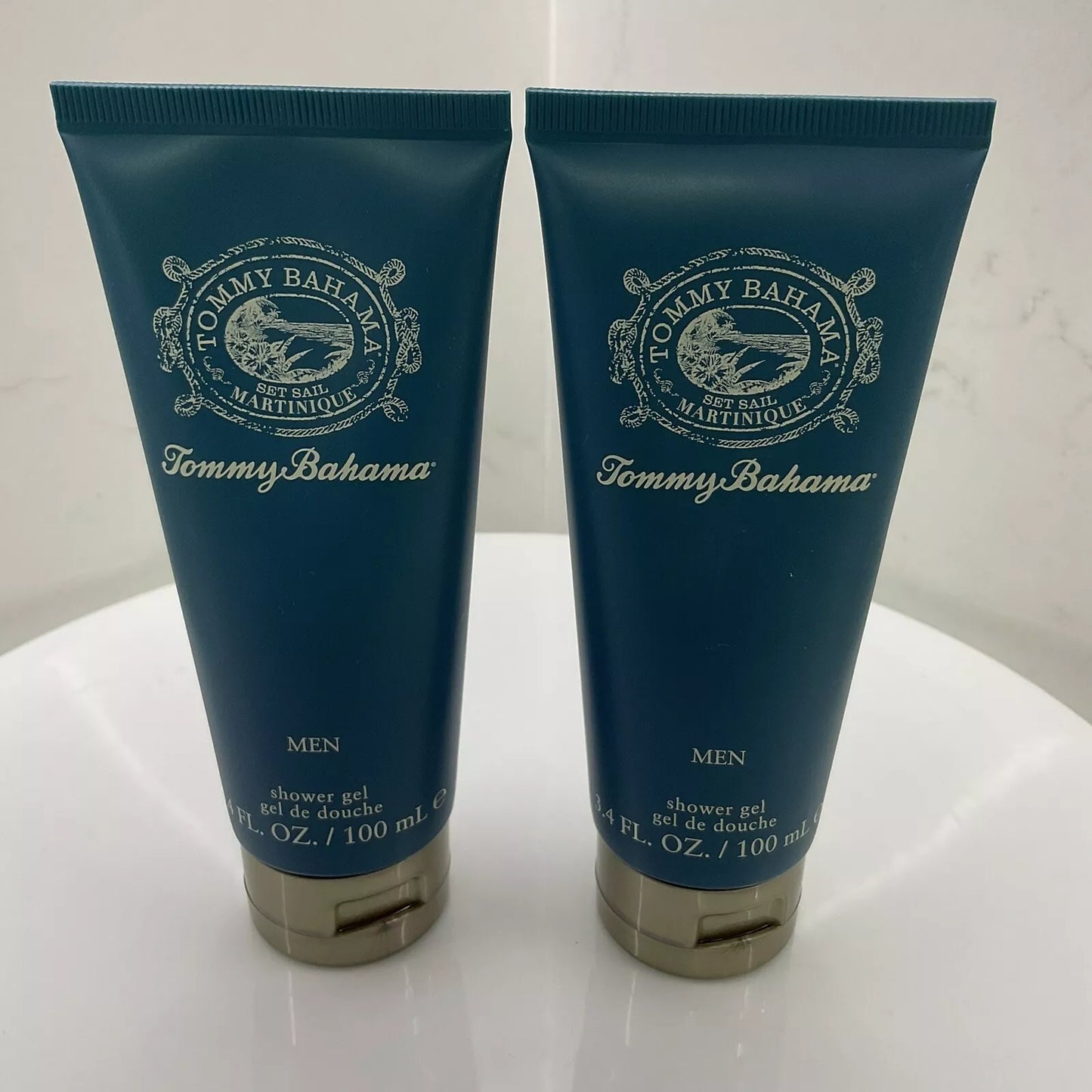 Tommy Bahama Set Sail Martinique Men Shower Gel 3.4 fl oz / 100 ml 2 pack!